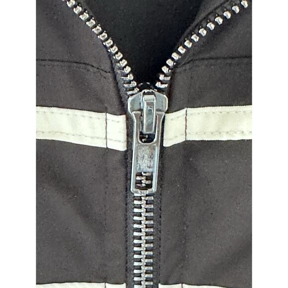 Ellandemm Women's Black White Toile Coat Jacket Zip XXXL 3x $120 - Picture 15 of 16